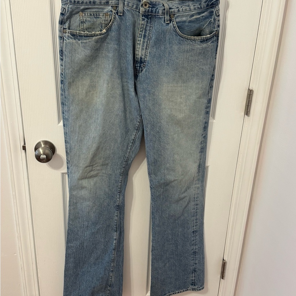 J Crew Vintage Bootcut Jeans for Men Light Wash 35x36